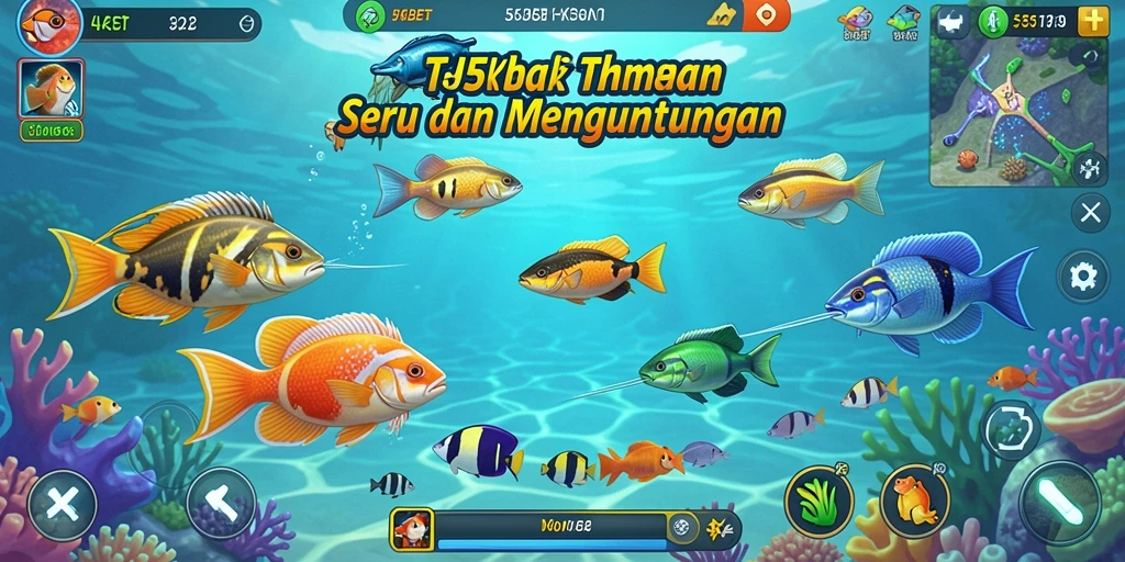 Screenshot gameplay 55KBET menampilkan aksi menembak ikan yang menegangkan.
