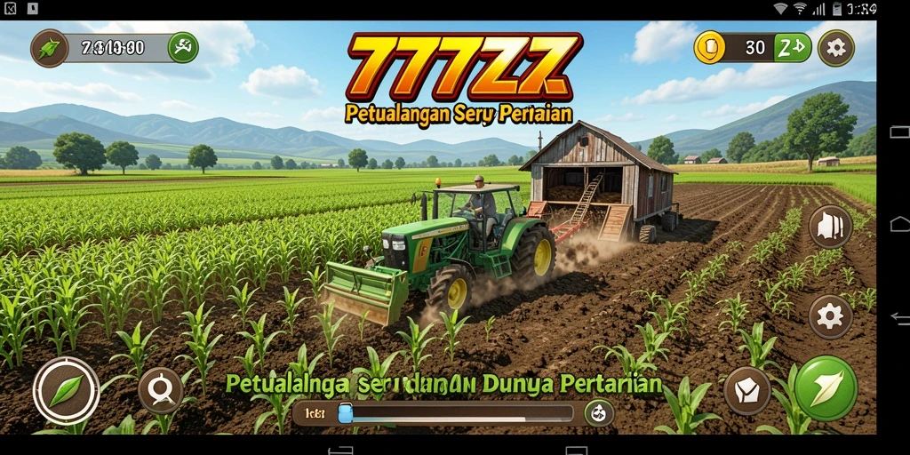 Gameplay seru dari 777ZX dalam bertani dan mengelola tanaman.