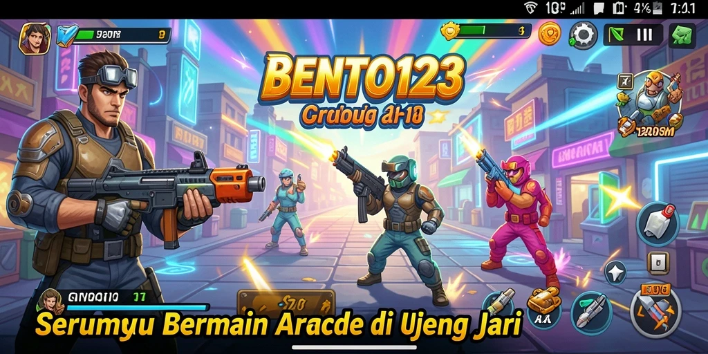 Tampilan gameplay seru BENTO123 dengan rintangan menantang.