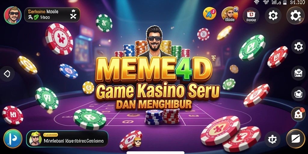 Screenshot utama menunjukkan gameplay yang penuh aksi di <strong>MEME4D</strong>.