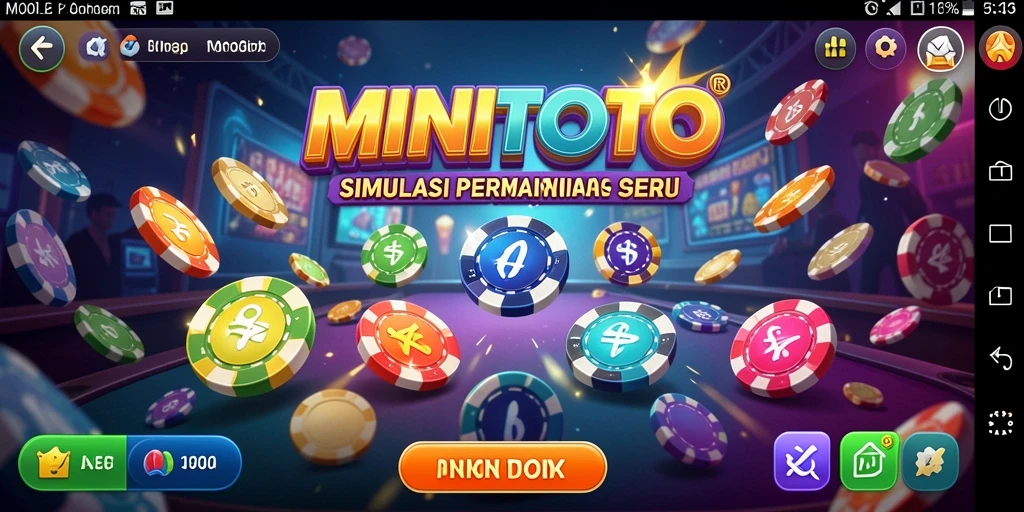 Tampilan gameplay menarik dalam game Simulation MINITOTO.