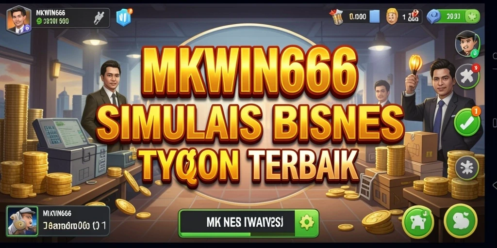 Tampilan gameplay <strong>MKWIN666</strong> yang menarik dan strategi bisnis yang kompleks.