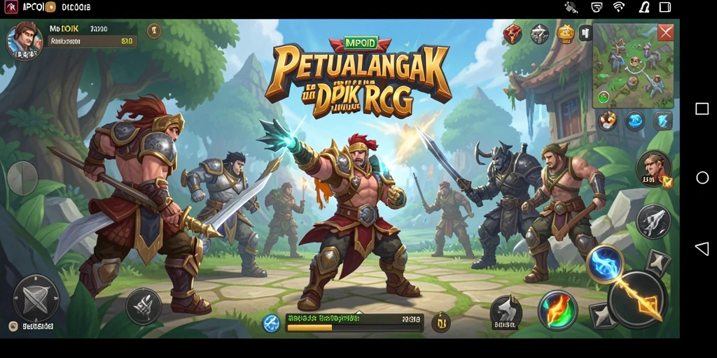 Tampilan menarik dari gameplay epik MPOID di dunia RPG.