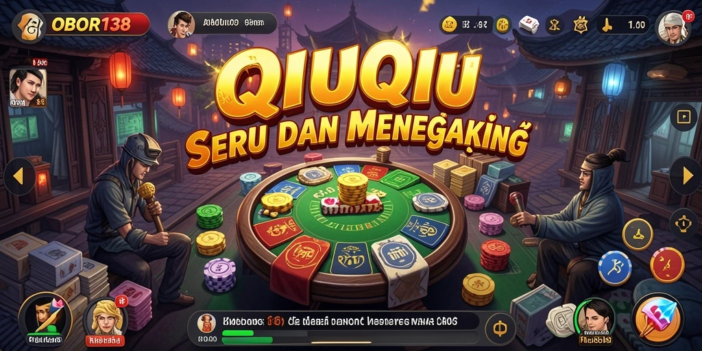 Tangkapan layar OBOR138 menampilkan gameplay QiuQiu yang seru dan interaktif.