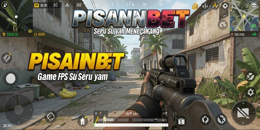 Gameplay seru PISANGBET dalam aksi tembak-menembak.
