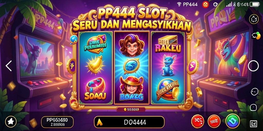Screenshot PP444 menampilkan gameplay Slot yang menakjubkan dan interaktif.
