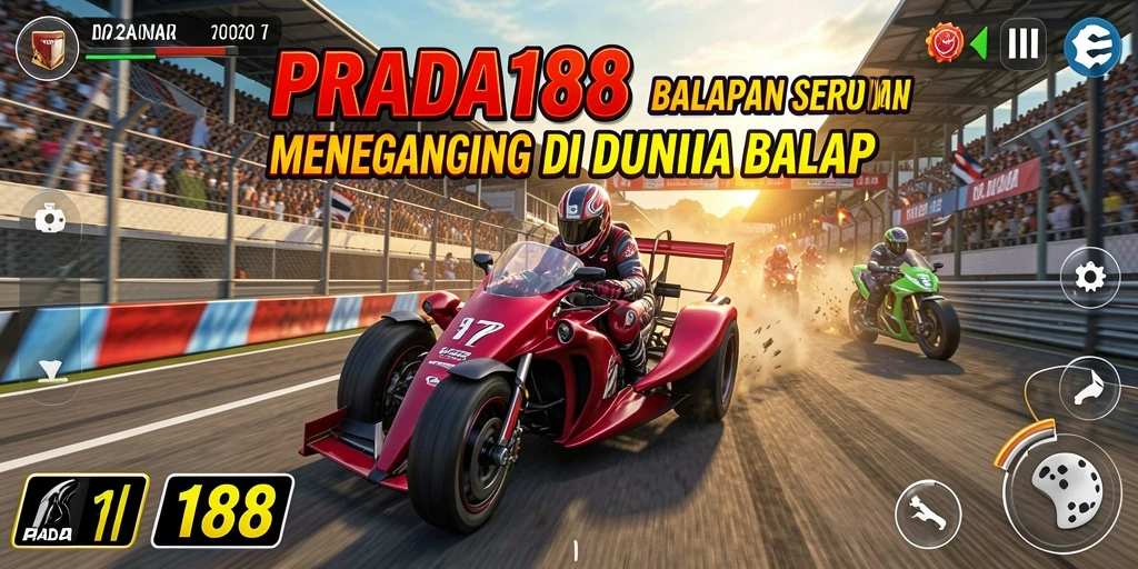 Tampilan permainan balap yang menegangkan di PRADA188.