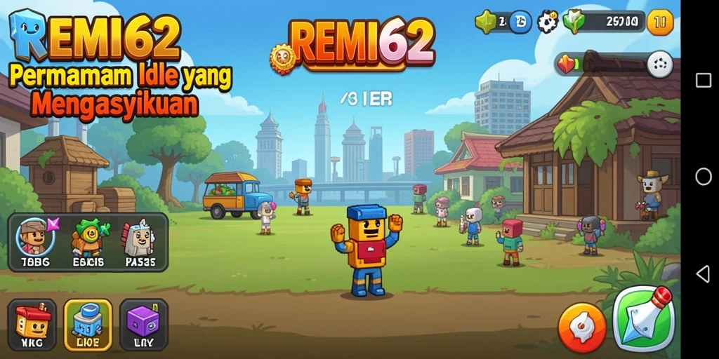 Screenshot REMI62 menampilkan gameplay Idle yang seru.