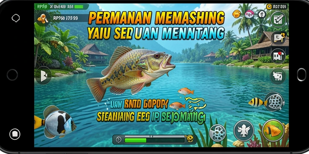 Screenshot RP99 menampilkan aksi memancing yang mendebarkan.