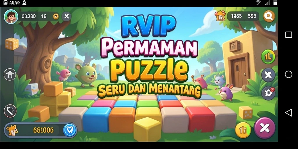 Tampilan gameplay seru di RVIP dengan teka-teki menantang.