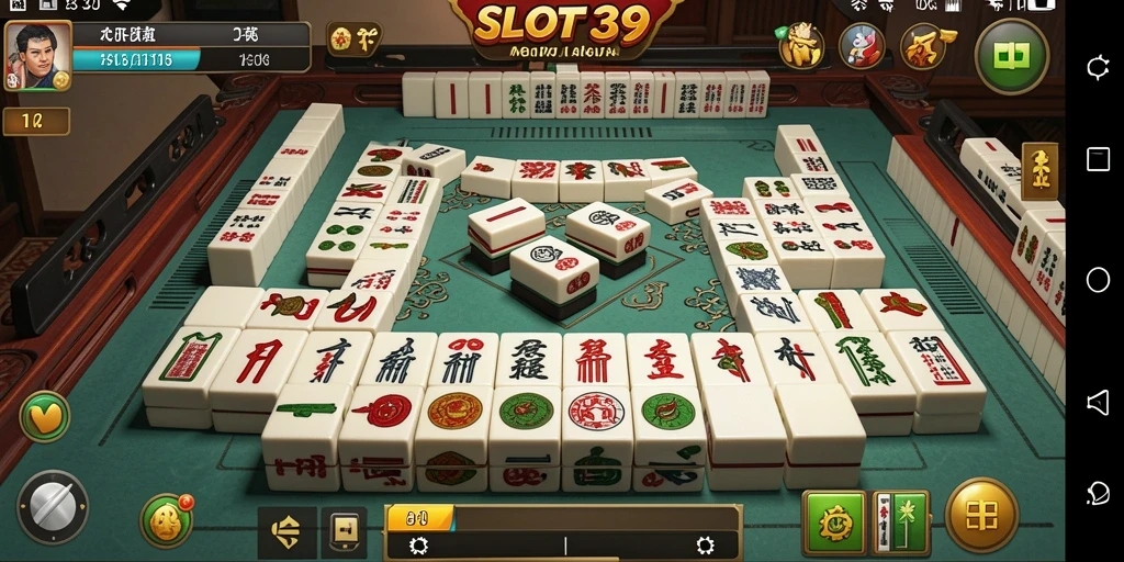 Tampilan screenshot utama SLOT39 menunjukkan gameplay Mahjong yang menarik.