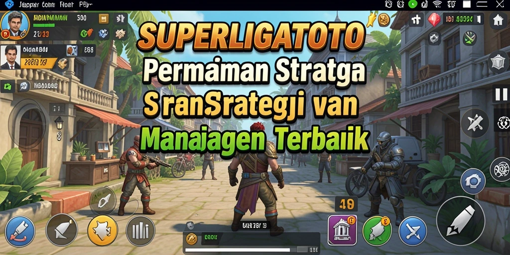 Tampilan gameplay SUPERLIGATOTO yang seru dan strategis.