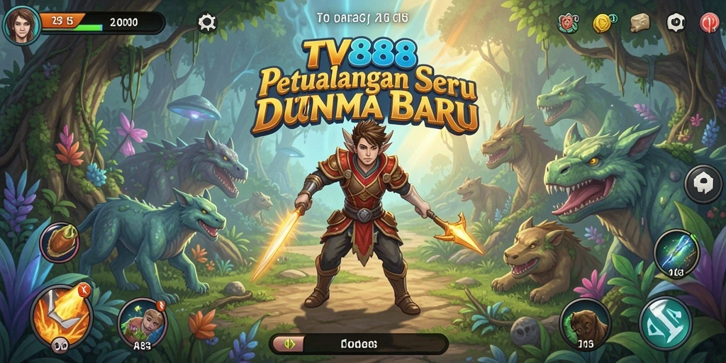 Screenshot gameplay TV888 menampilkan aksi petualangan yang seru.